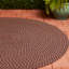 Tapis intérieur / extérieur grenat tressé à la main Ely-1470635303