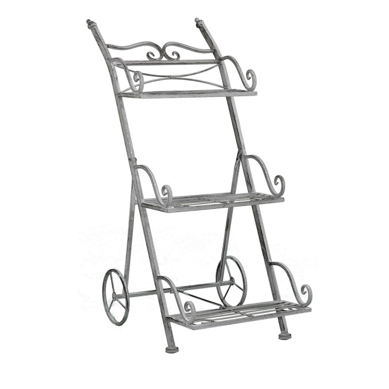 Fredela Metal Plant Stand, White