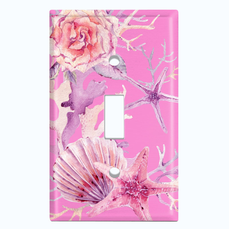 Plaque murale étoile de mer étoile de mer corail pastel