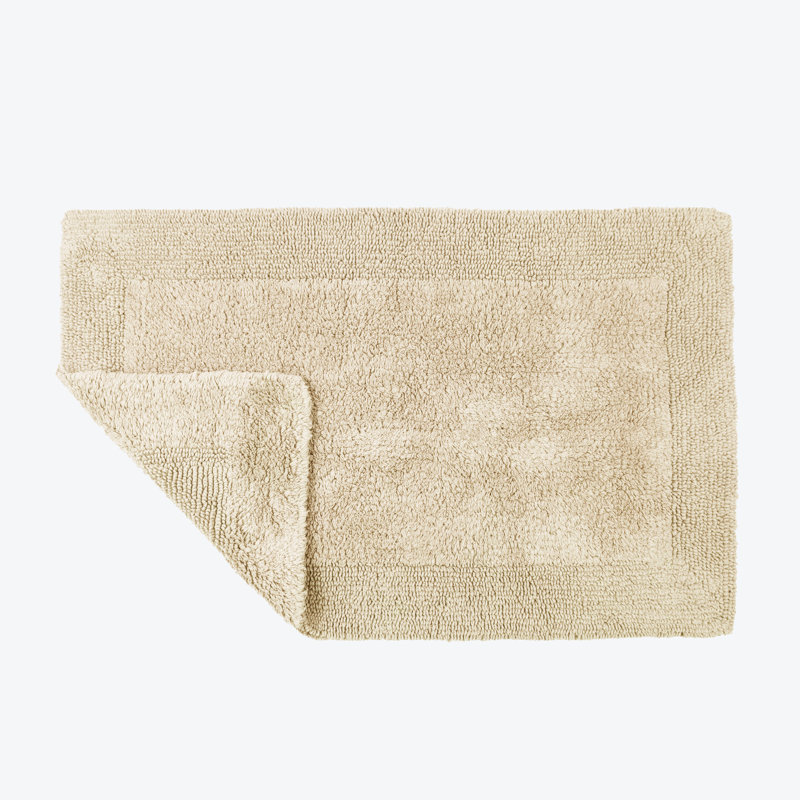 Ruthann Cotton Reversible Bath Mat, Stone