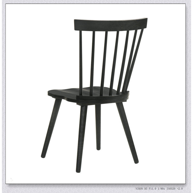 Ensemble de 2 chaises de salle à manger rustiques en bois massif, assemblage facile pour une cuisine et une salle à manger confortables et élégantes