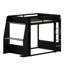 Lit superposé de jeu avec bureau intégré, tablettes de rangement, charge USB et lumière DEL-359398905-359398906