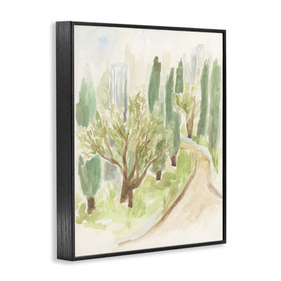  «Abstract Road with Trees», art de la giclée encadrée par June Erica Vess