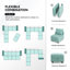 Canapé modulaire en U avec canapé et méridienne-72249827