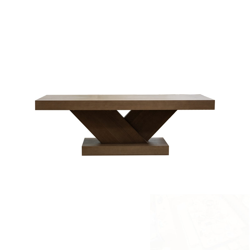 Chadley avec base robuste en forme de X, Noyer
