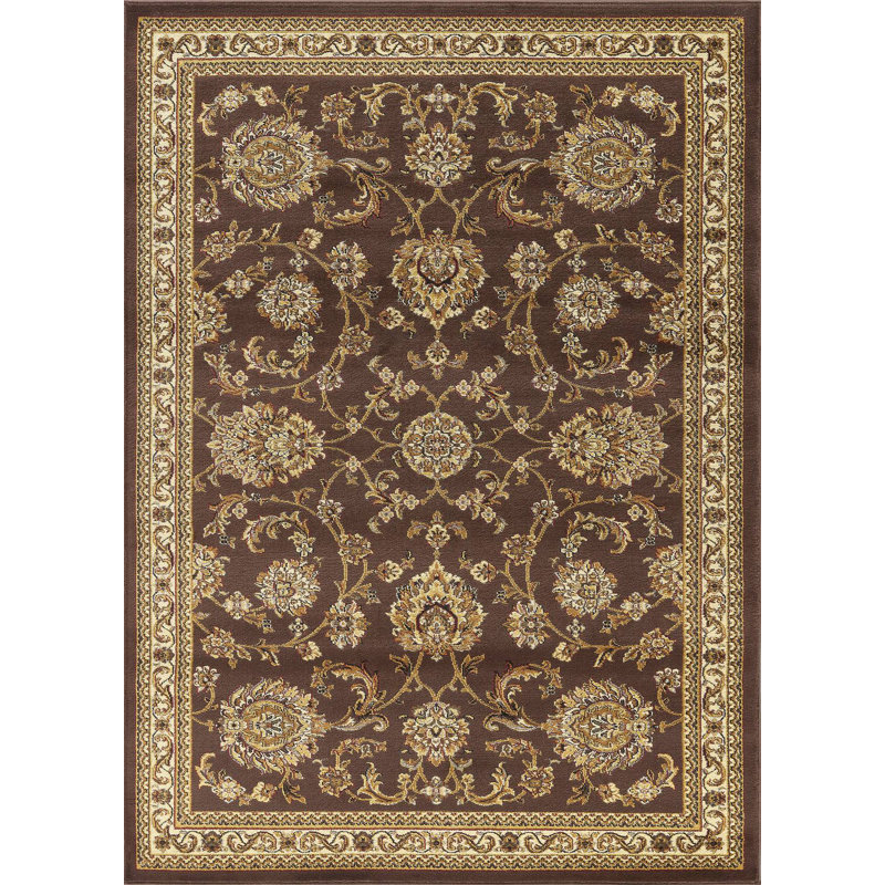Classic GC_VIN5013 Brown 2 Ft. X 3 Ft. Area Rug, Rectangle 2' x 3'