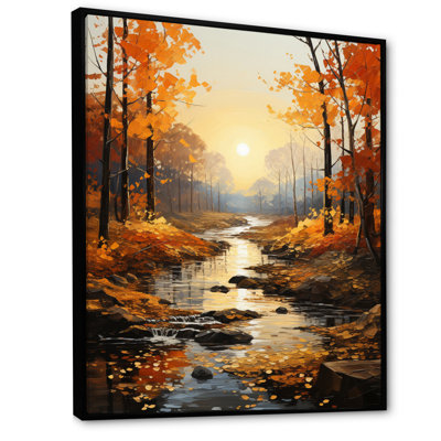 «Danajia Birch Woods Autumn Tapisserie III», reproduction d'art sur toile