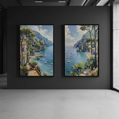 Amalfi Coast View Set of 2 Prints