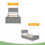 Lit plateforme avec lit gigogne simple