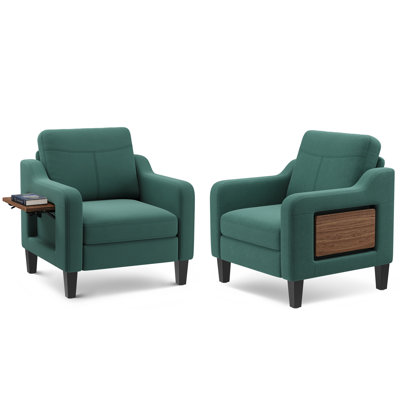 29.9" Wide Mid-Century Upholstered Premium Fabric Chair,Sofa