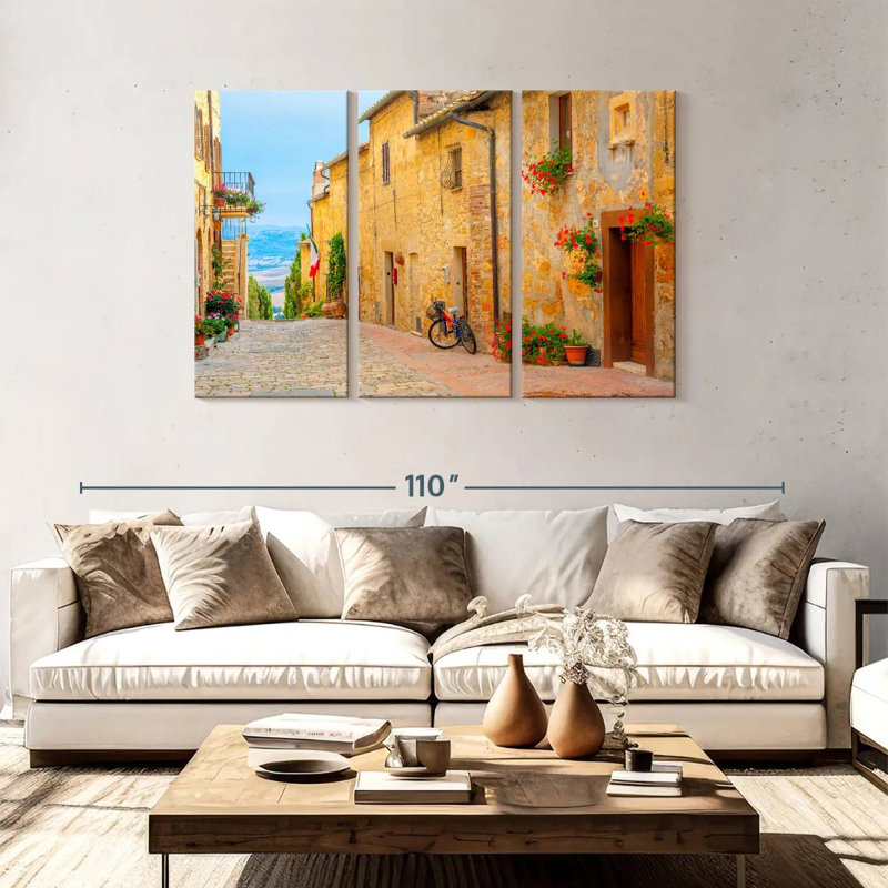 Rue Sebbie San Gimignon, H 48 po x l 74 po
