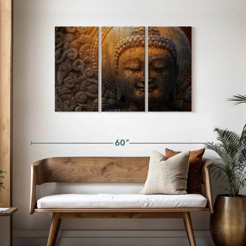 Adella Sunlit Buddha Statue, 28" H x 45" W