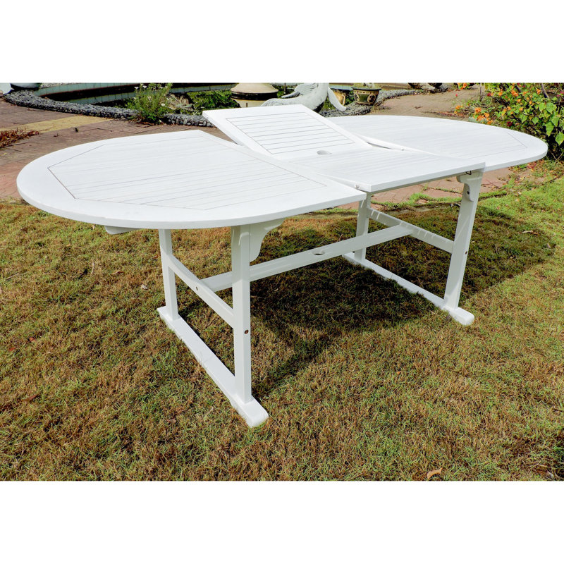 Table de salle à manger Clemmons, Blanc antique