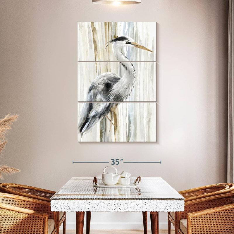 Brampt River Heron I, 38" H x 24" W