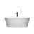 67 inch Freestanding Solid Surface Soaking Bathtub