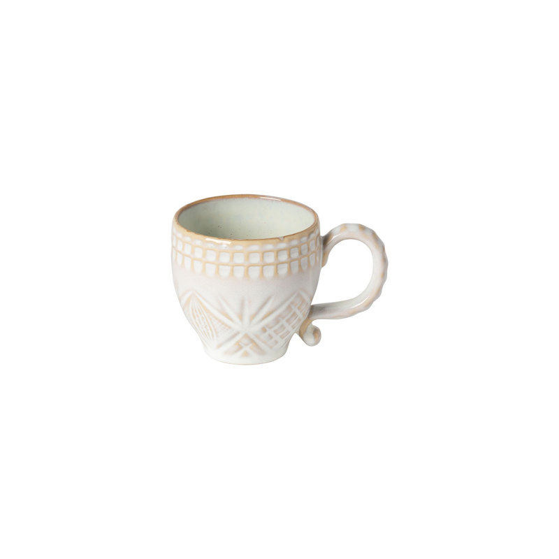 Cristal Handmade Stoneware Coffee Mug, Nacar
