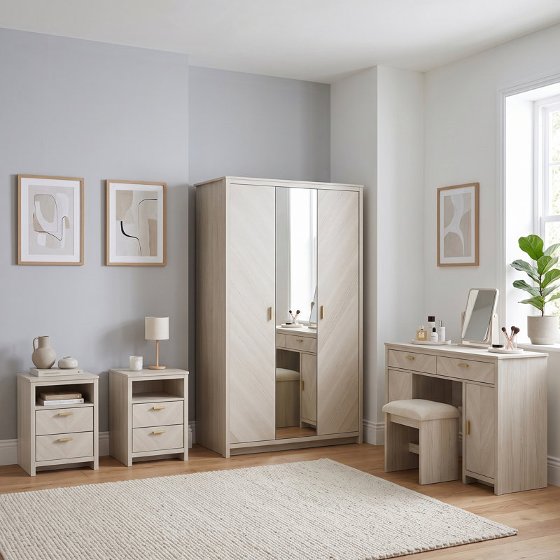 Bonny Harmony 4 Piece Bedroom Set, New White