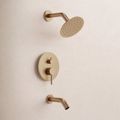 Dual-Function Tub and Shower Faucet Set