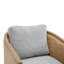 Fauteuil demi-tonneau pivotant, fauteuil d'appoint rond et confortable pour le salon-105526960