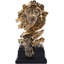 Statue en grès - Le roi des bêtes - Statue pour la maison / bureau / salon, grandes figurines de collection, meilleur cadeau pour l'homme, couleur dorée