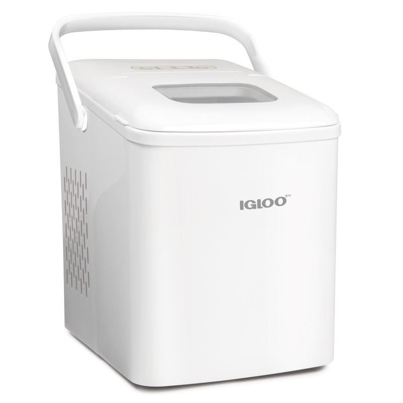 Igloo 26 Lb. Daily Production Bullet Ice Portable Ice Maker, White