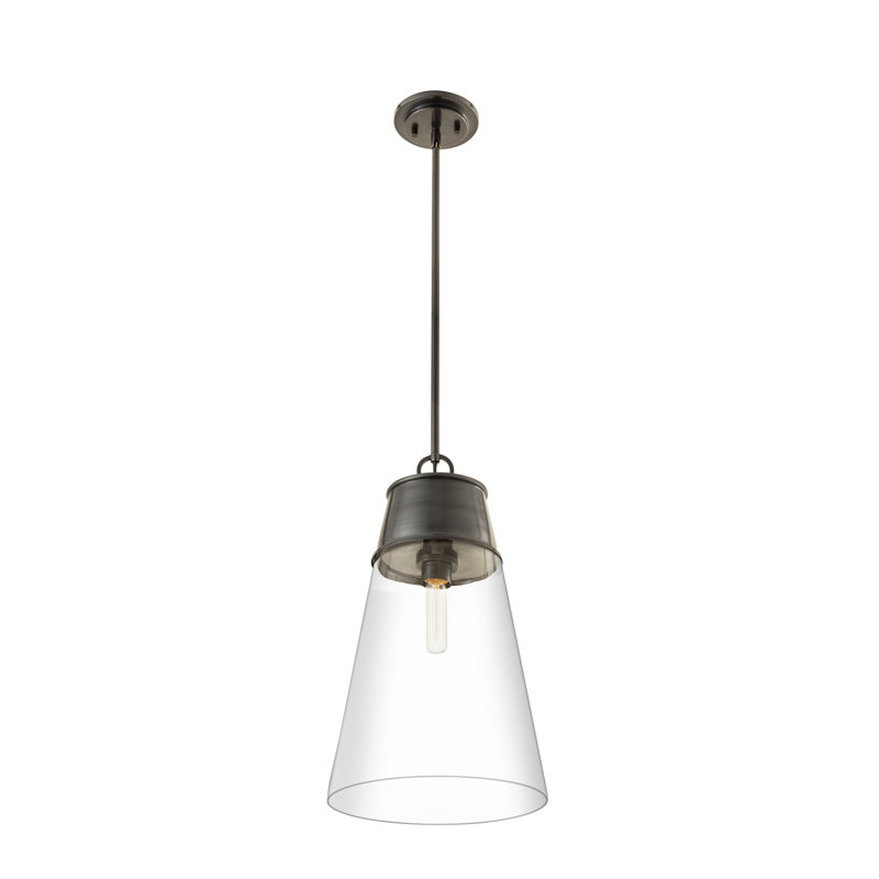 Bertina 1 - Light Single Pendant, Plated Bronze, 102.5" H x 11.5" W x 11.5" D