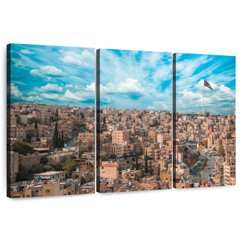 Rorry Amman Jordan Skyline, 48" H x 74" W