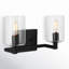 Haines 2 Light Transparent Dimmable Vanity Light-1146103921