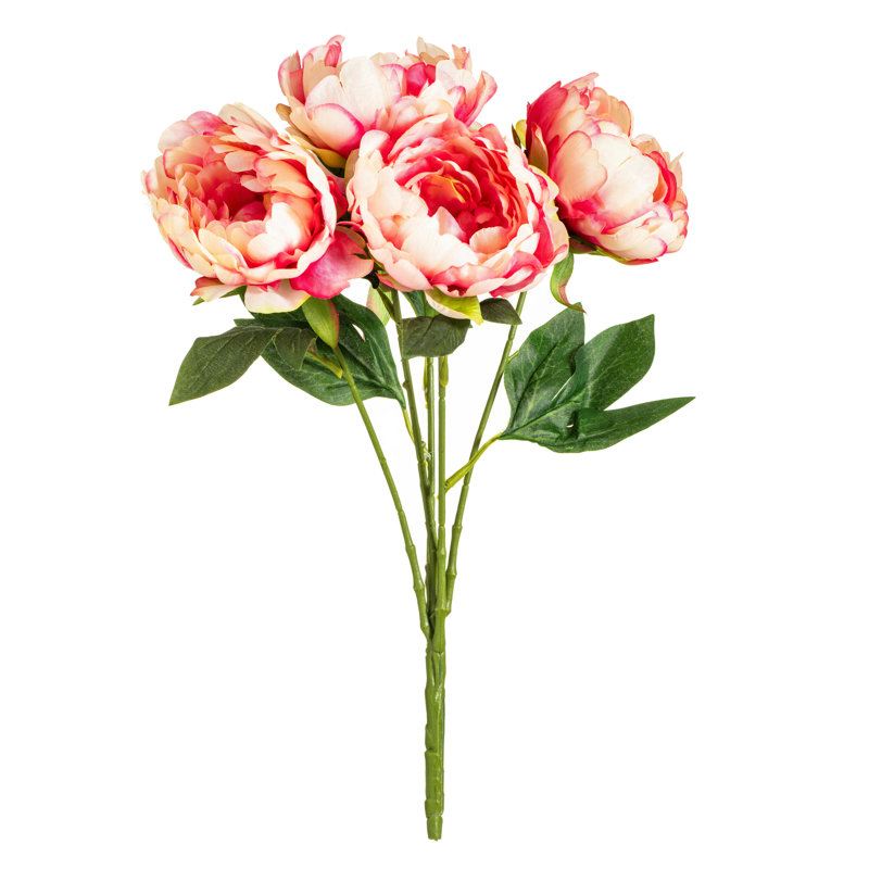 Bouquet de pivoines artificielles Karratha 20 po, Rose