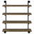 Olivia 4-Shelve Industrial Pipe Wall Shelf-539542440-606920410
