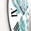Feuilles d'eucalyptus et plantes grasses - Horloge murale traditionnelle-60328526