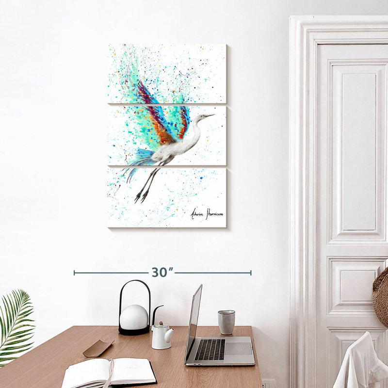 Oiseau de mer brillant Brampt, H 32 po x l 20 po