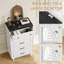 Commode de style champêtre à 5 tiroirs, 70 cm de largeur, grand coffre de rangement pour chambre, salon, entrée, blanc