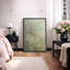 Motif botanique vert discret, images de chambre à coucher, impression sur toile encadrée-1140877106-1140877102