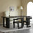 Black Rectangular Solid Wood desks-107978709