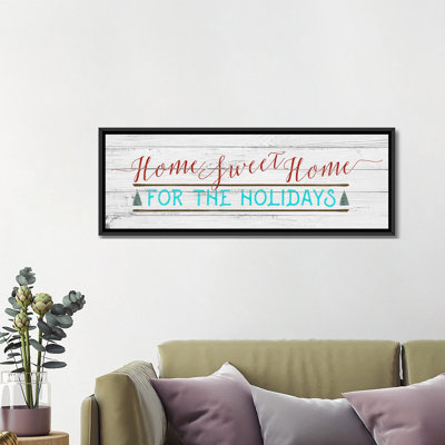 Home Sweet Home, art textuel sur toile tendue
