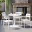 Chaise de salle à manger d'extérieur empilable (ensemble de 4)-1111009648