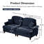 Ensemble de canapé classique 2 pièces avec volants amovibles, accoudoirs évasés et pieds fuselés pour un décor de salon élégant-767856116-767856120