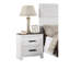 Chambre à coucher 2 Table de chevet blanche - Assemblage sans effort contemporain 2 simple