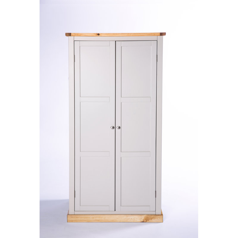 Teignmouth 2 Door Wardrobe, Antique Brass