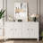Accent Cabinet 4 Door Wooden Cabinet-2043703220