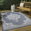 Tapis d'intérieur / extérieur bleu / crème Graysin-140844585