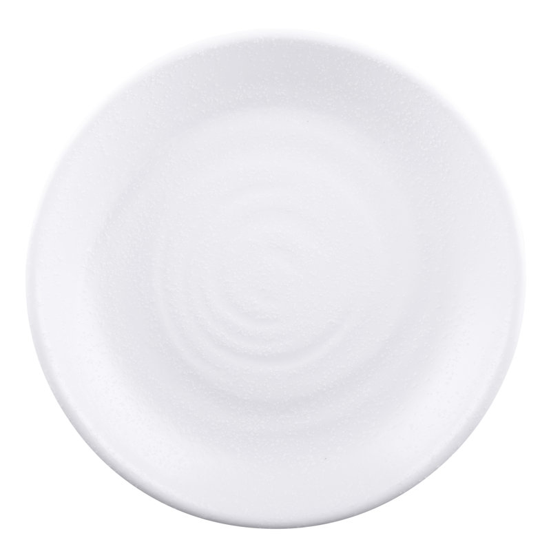 Plaque à pain en mélamine 5" zen, Blanc