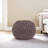 HAZEL POUF – Modern Round Knit Pouf with Eco-Friendly PET Yarn for Indoor and Outdoor Use.