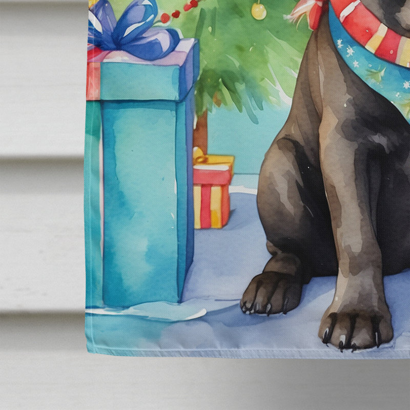 Christmas Reindeer House Flag, Cane Corso