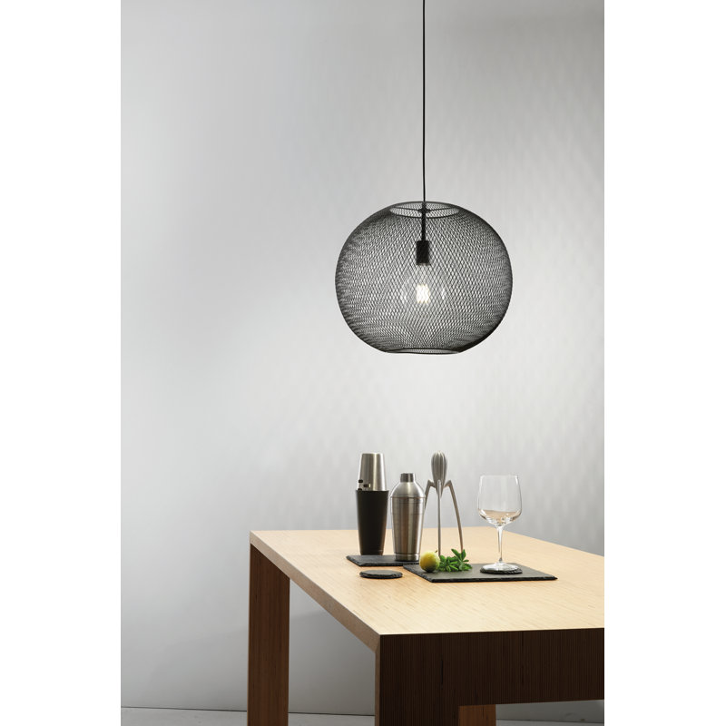 Keira 1 - Light Sphere Pendant, Black