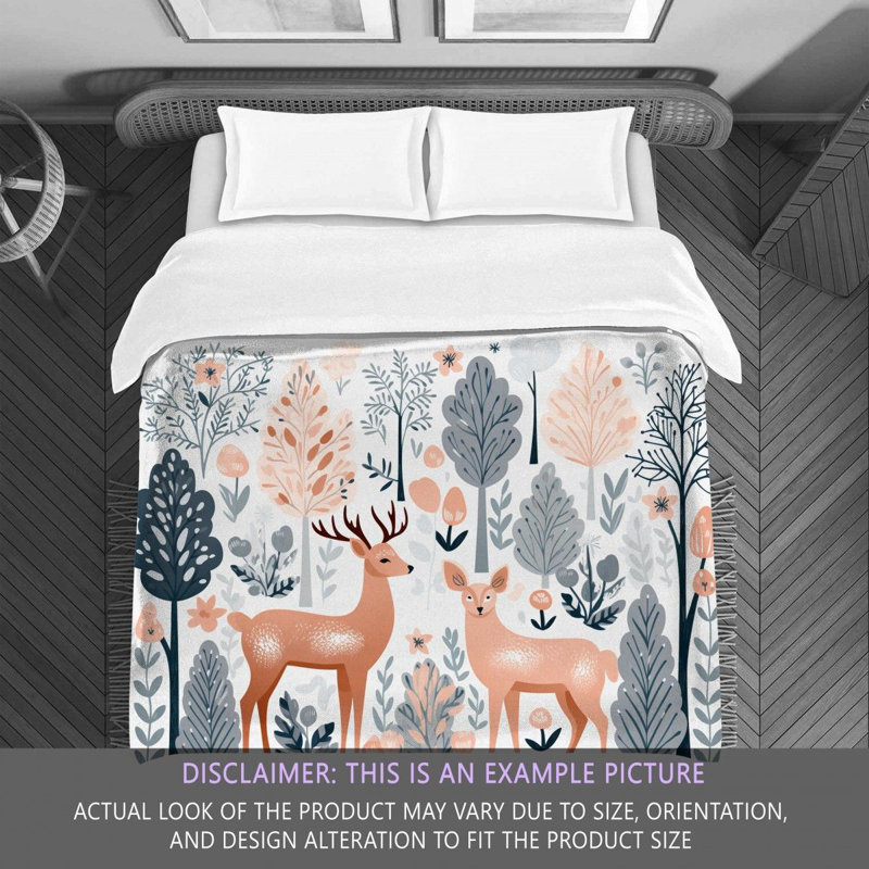 Modern Deer Bedding, Twin Comforter