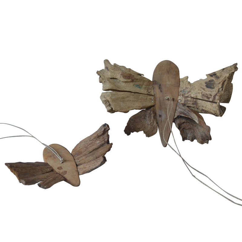 Ensemble de 2 papillons décoratifs