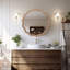 Modern Round Wavy Wall Mirror, Round Wall Mirror