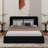 Queen Size Upholstered Platform Bed-548720290